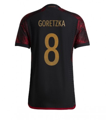 Maillot de foot Allemagne Leon Goretzka #8 Extérieur Monde 2022 Manches Courte